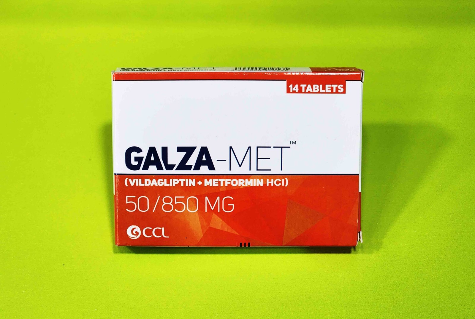 Galza Met (Vildagliptin + Metformin HCl) 50+850mg Tablets