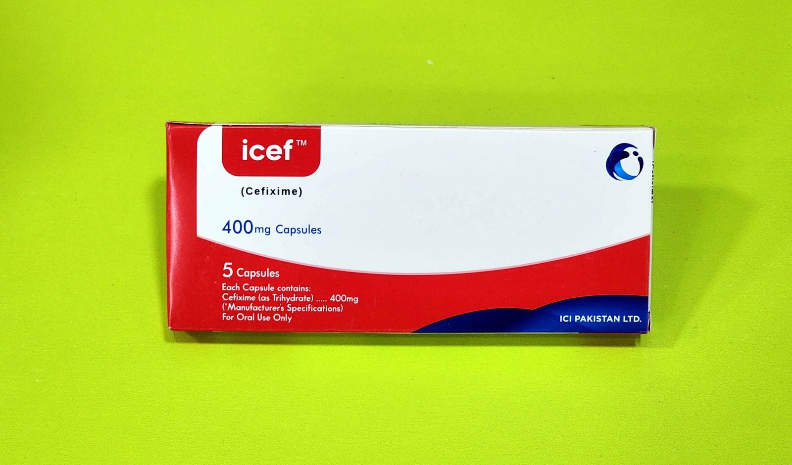 Icef (Cefixime) 400mg Capsules