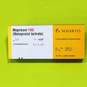 Mepresor 100 (Metoprolol Tartrate) Tablets