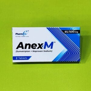 Anex-M (Sumatriptan + Naproxen sodium) 85/500mg Tablets