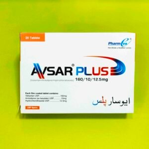 Avsar Plus (Valsartan+Amlodipine+Hydrochlorothiazide) 160/10/12.5mg Tablets
