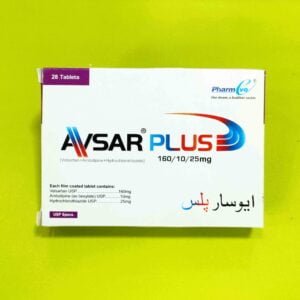 Avsar Plus (Valsartan+Amlodipine+Hydrochlorothiazide) 160/10/25mg Tablets