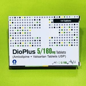 DioPlus (Amlodipine + Valsartan) 5/160mg Tablets