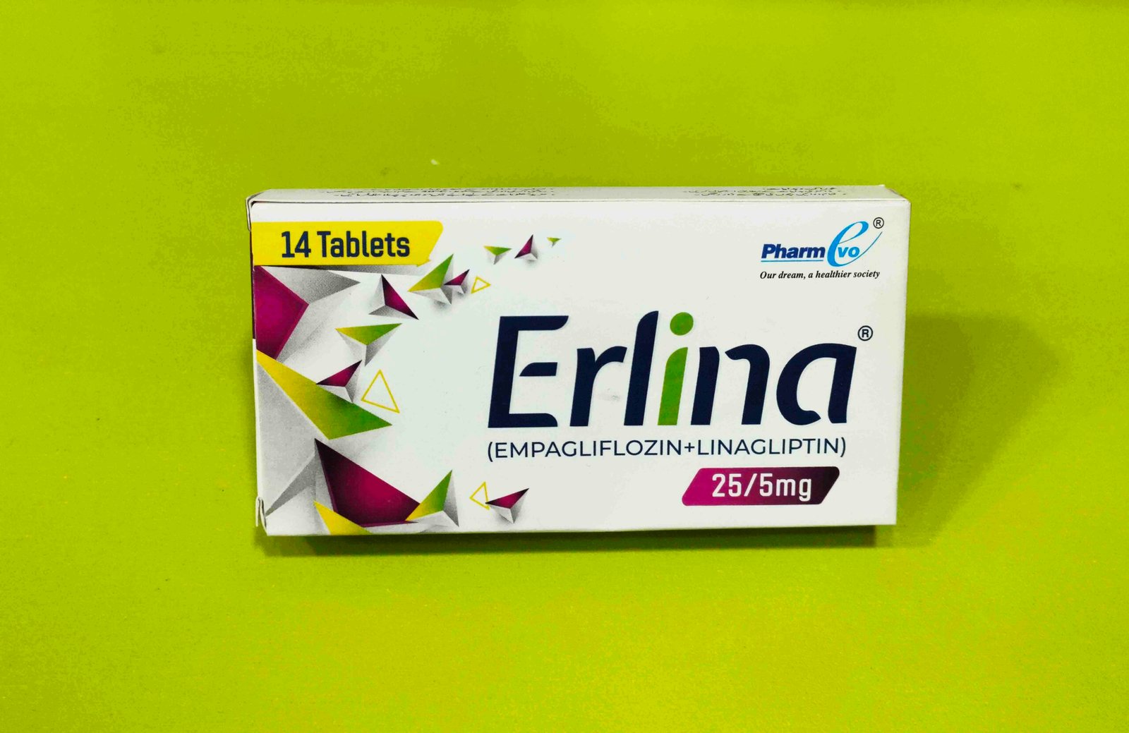 Erlina (Empagliflozin+Linaglipton) 25/5mg Tablets