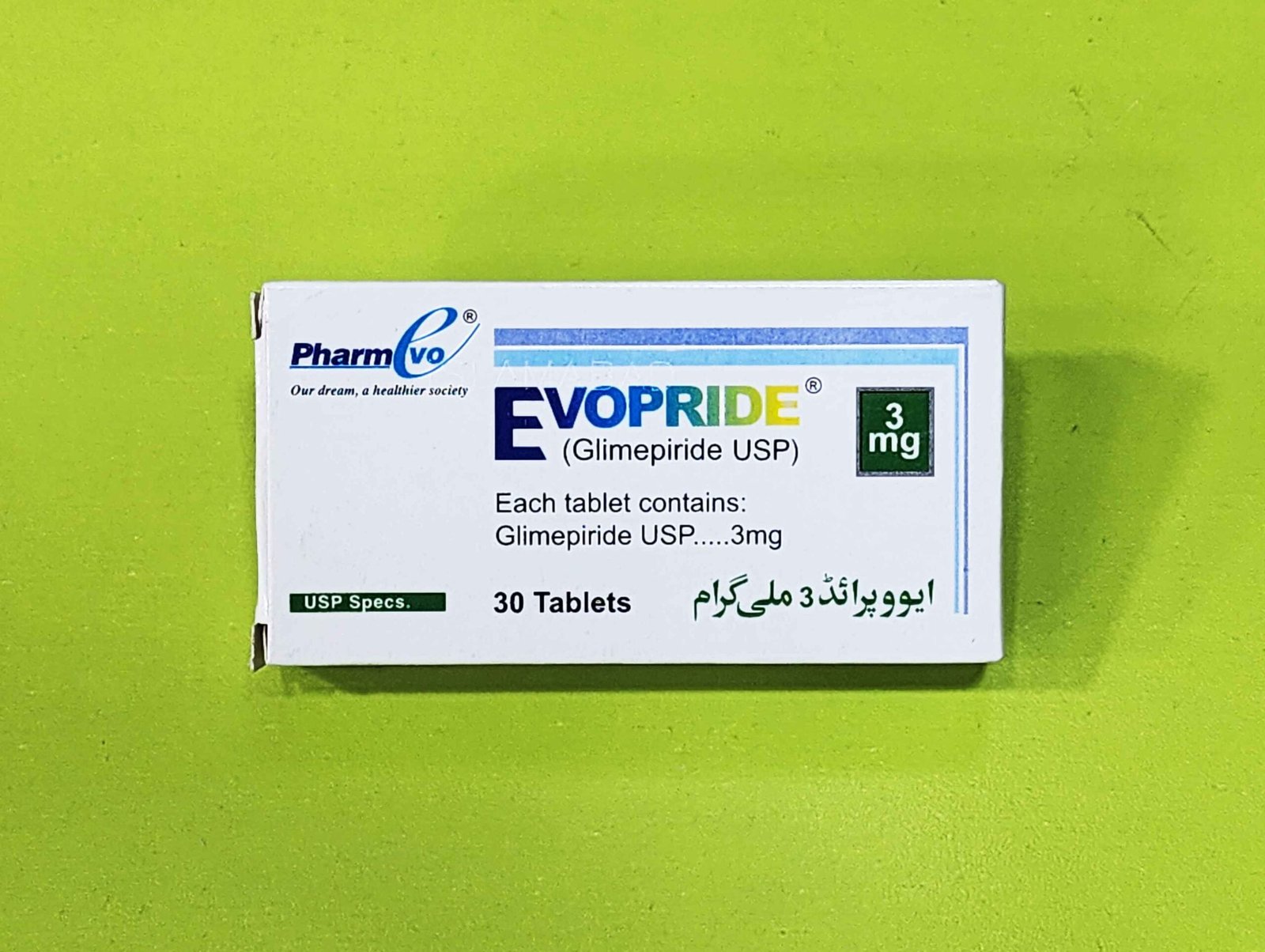 Evopride (Glimepride) 3mg Tablets