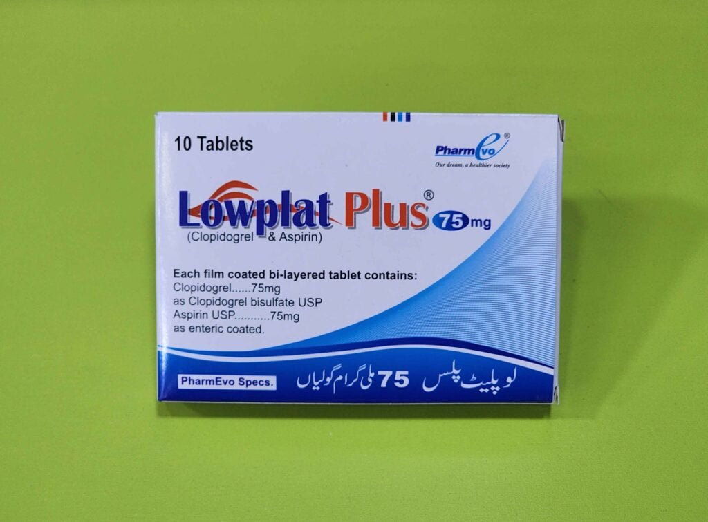 Lowplat Plus (Clopidogrel + Aspirin) 75mg/75mg Tablets - Gileaz Online ...