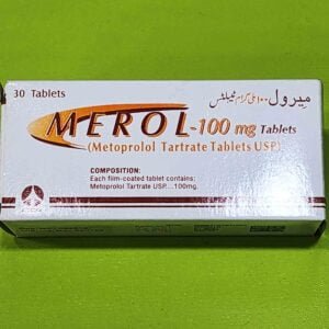 Merol (Metoprolol Tartrate) 100mg Tablets