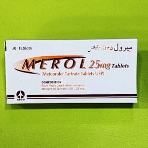 Merol (Metoprolol Tartrate) 25mg Tablets
