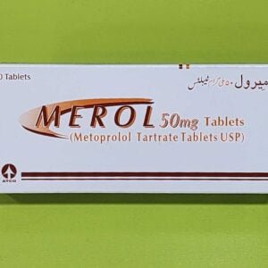 Merol (Metoprolol Tartrate) 50mg Tablets