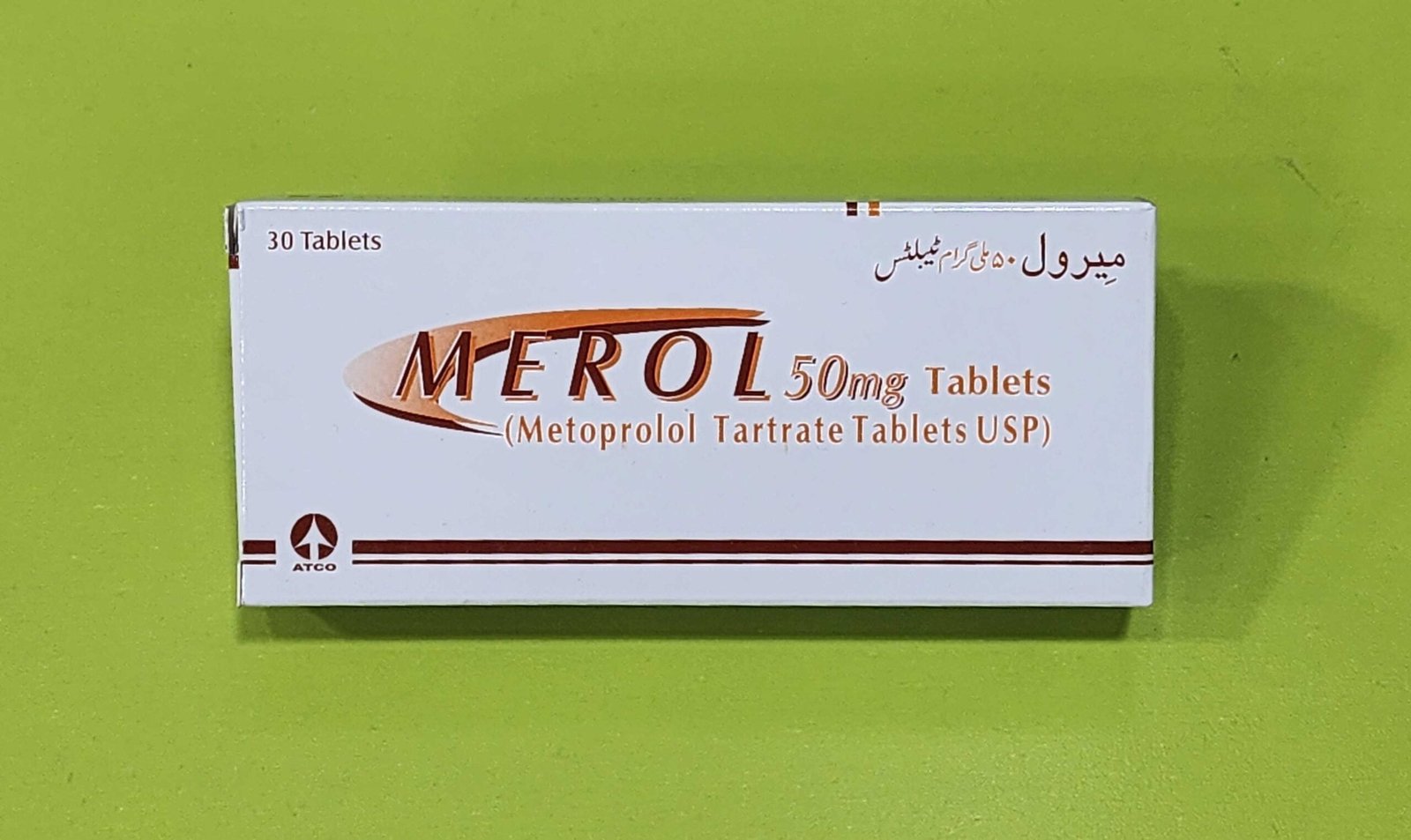 Merol (Metoprolol Tartrate) 50mg Tablets
