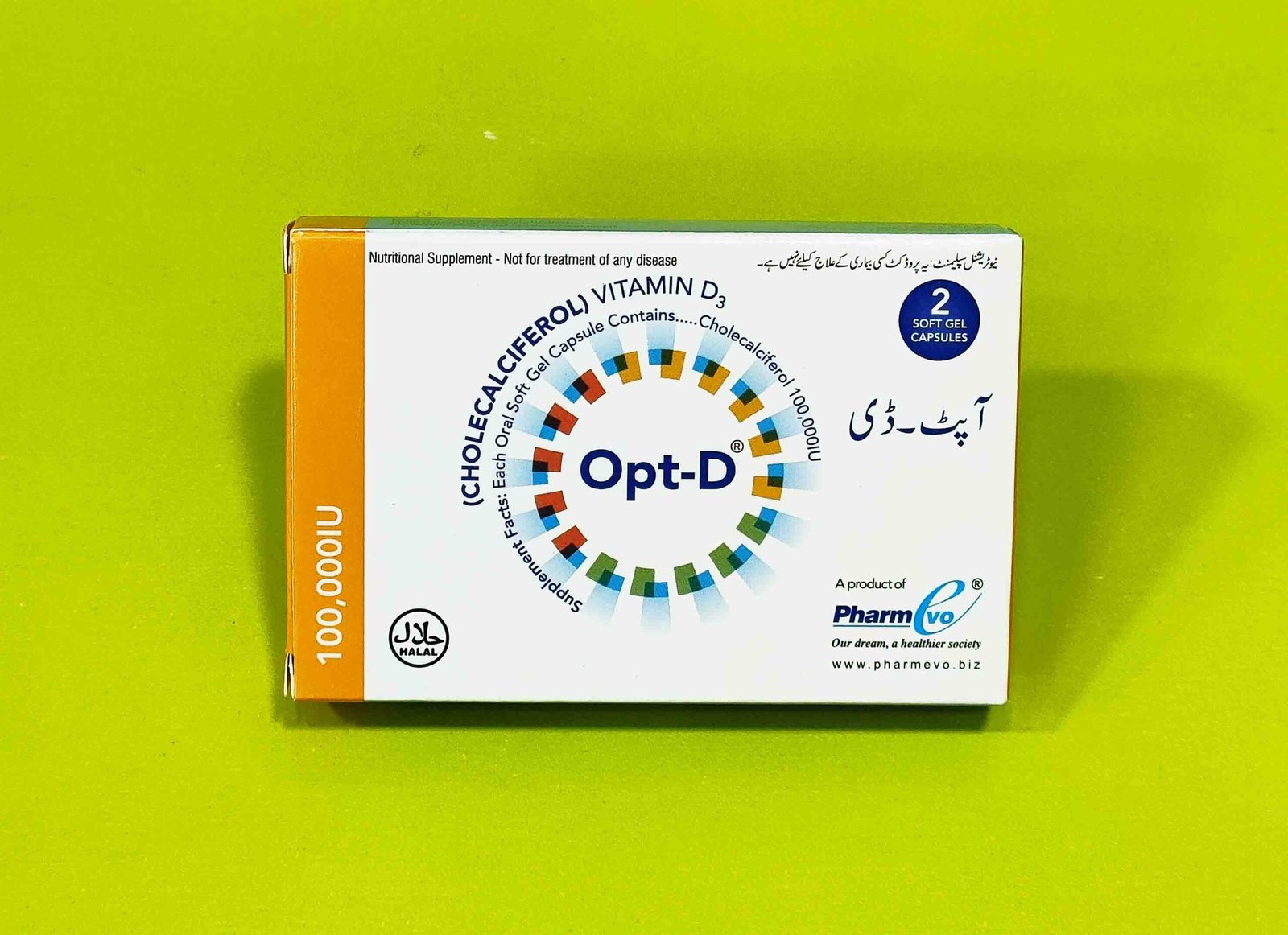 Opt-D (Cholecalceferol) 100000IU Softget Capsules