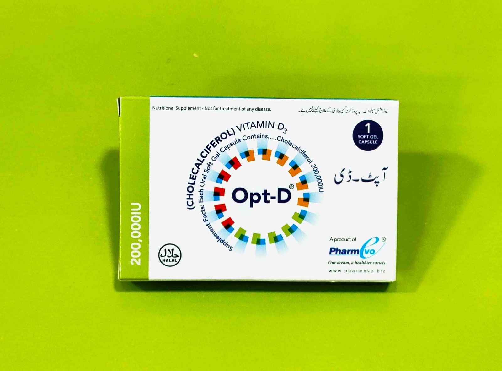 Opt-D (Cholecalceferol) 200000IU Softget Capsules