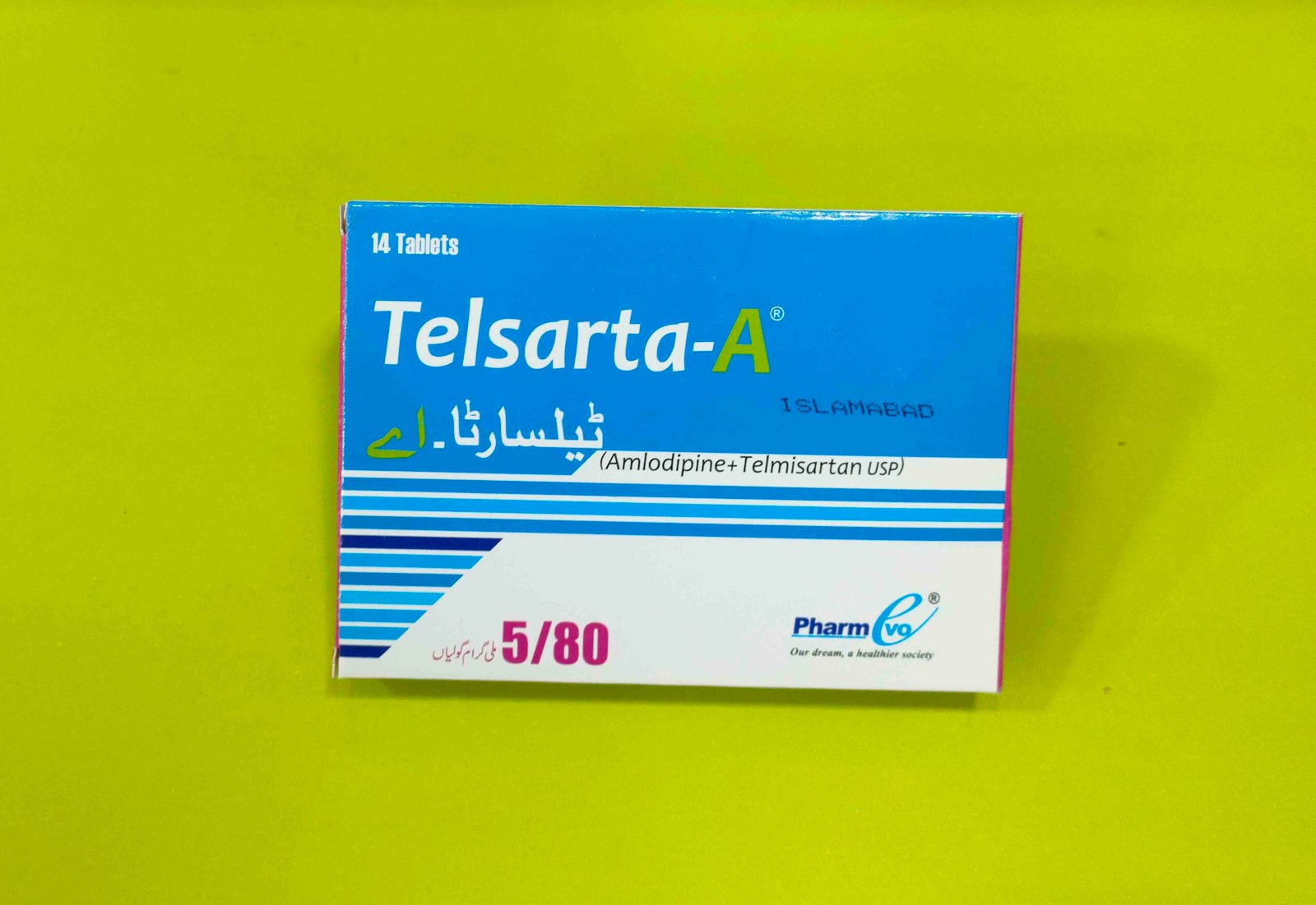 Telsarta-A (Amlodipine+Telmisartan) 10/40mg Tablets