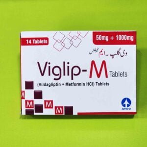 Viglip-M (Vildagliptin + Metformin) 50mg/1000mg Tablets